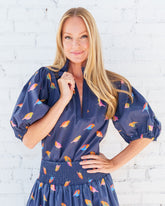 Anna Bird Top Navy