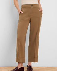 Clarendon Sleek Stretch Cuffed Ankle Pant