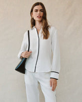Contrast Trim Shirt