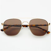 Austin Unisex Sunglasses (Gold/Brown)