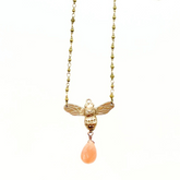 Anna Pavlova Bee Pendant Necklace