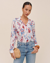Classic Button Down - Nautical Bloom Print