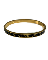 Enamel Roman Numeral Bangle