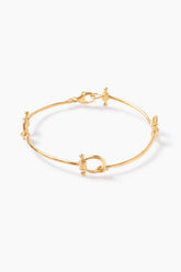 18K Gp Ss Link Bracelet