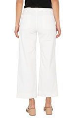 Corduroy Crop Wide Leg W Patch Pockets 27"Ins