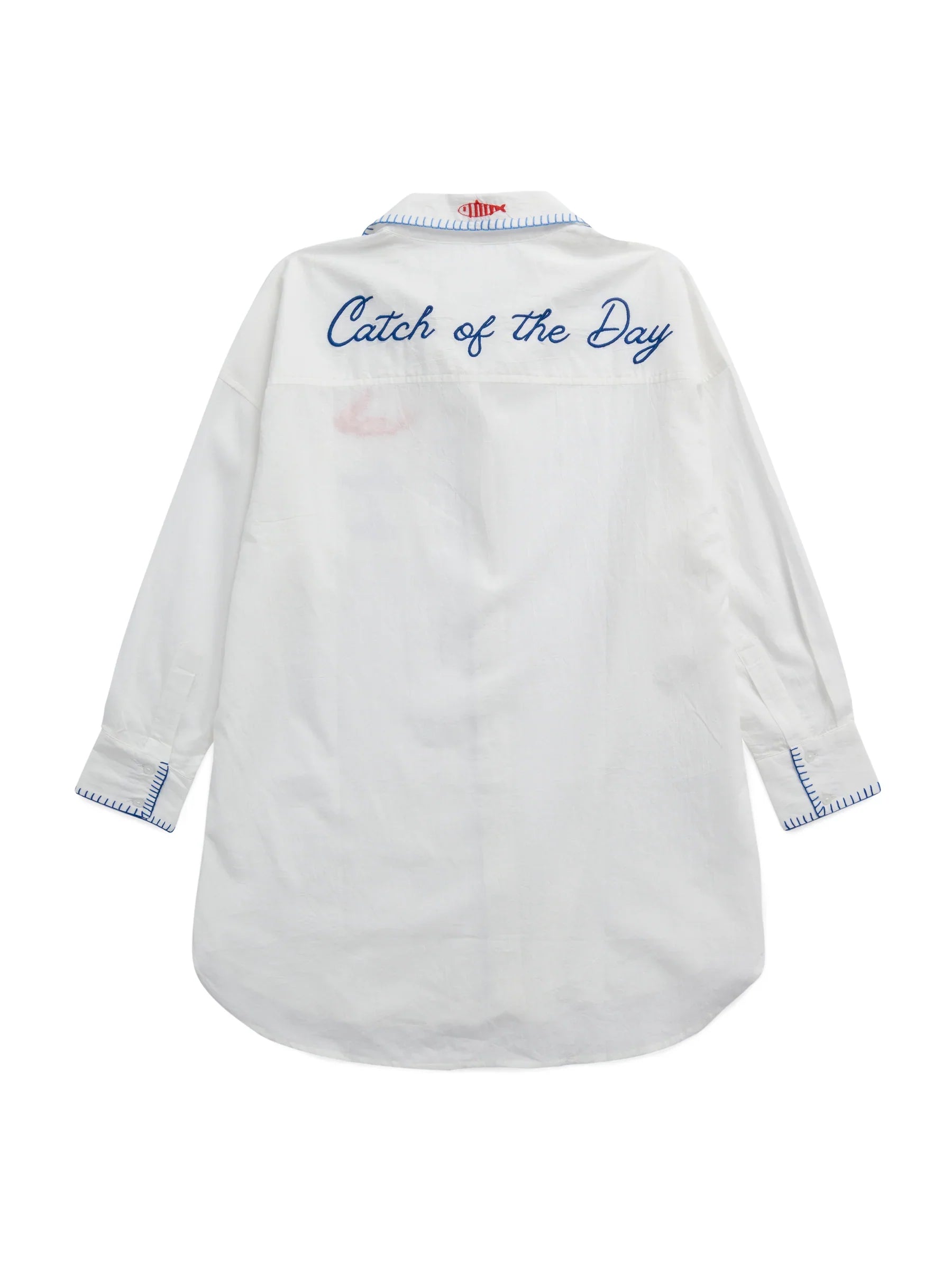 "Snap & Sip/Catch of the Day" Cover- Up Shirt
