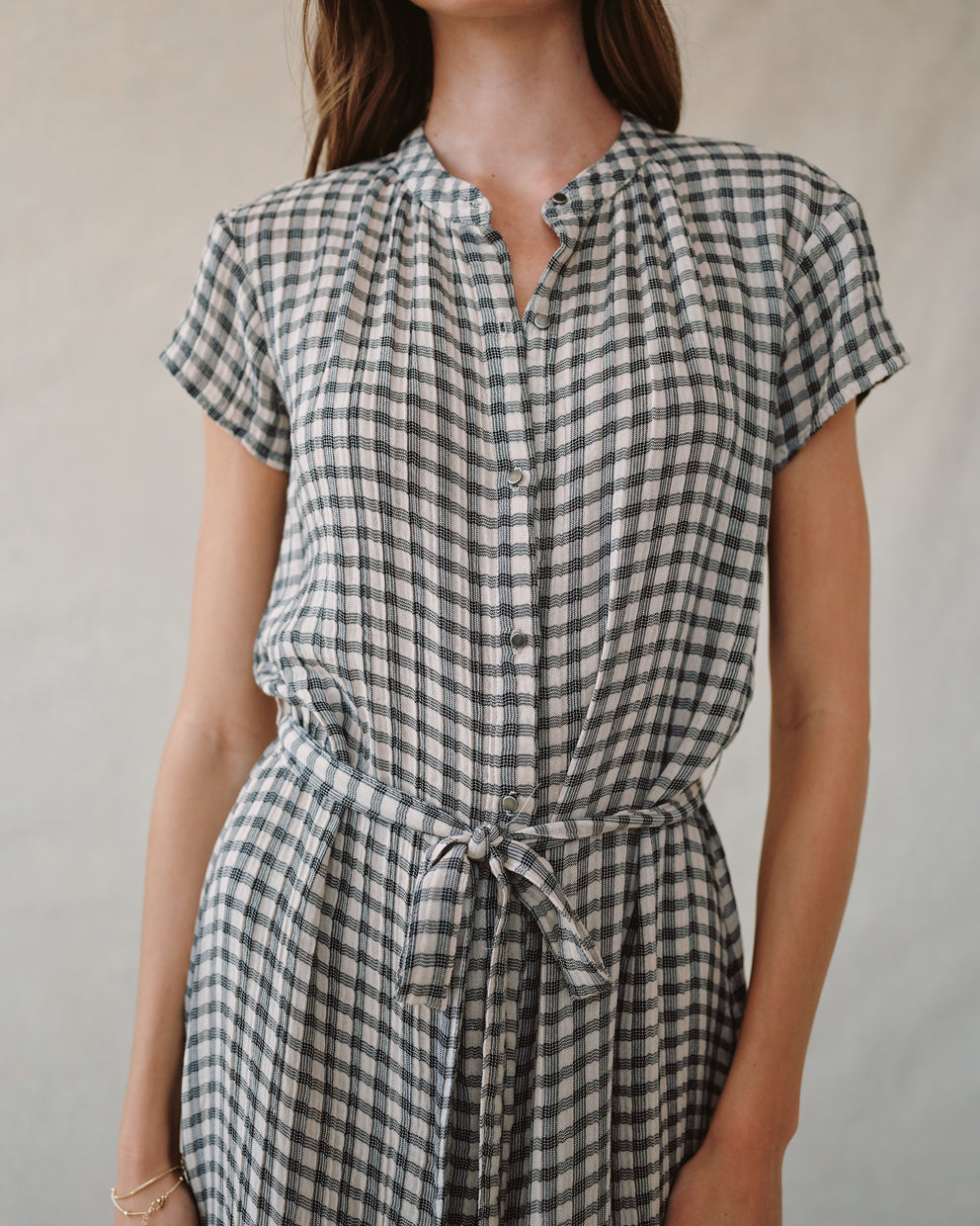 Cap Sleeve Maxi Shirt Dress