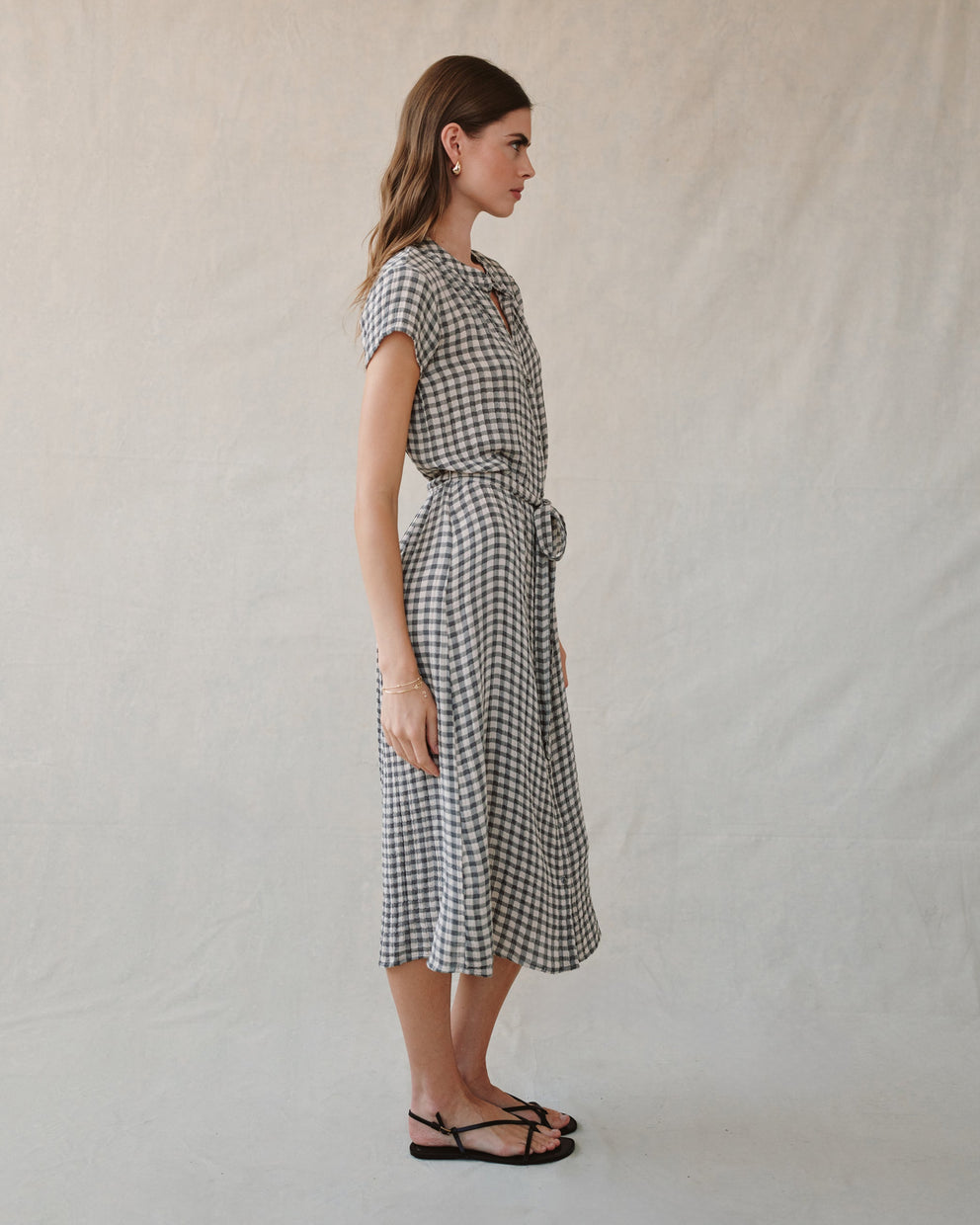 Cap Sleeve Maxi Shirt Dress