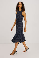 Daija - Navy Polka Dots