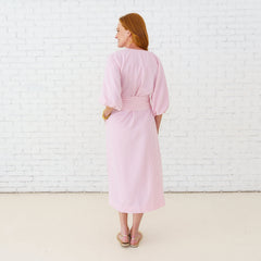 Coco Dress Seersucker Pink
