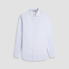 Axel Windowpane Shirt - White