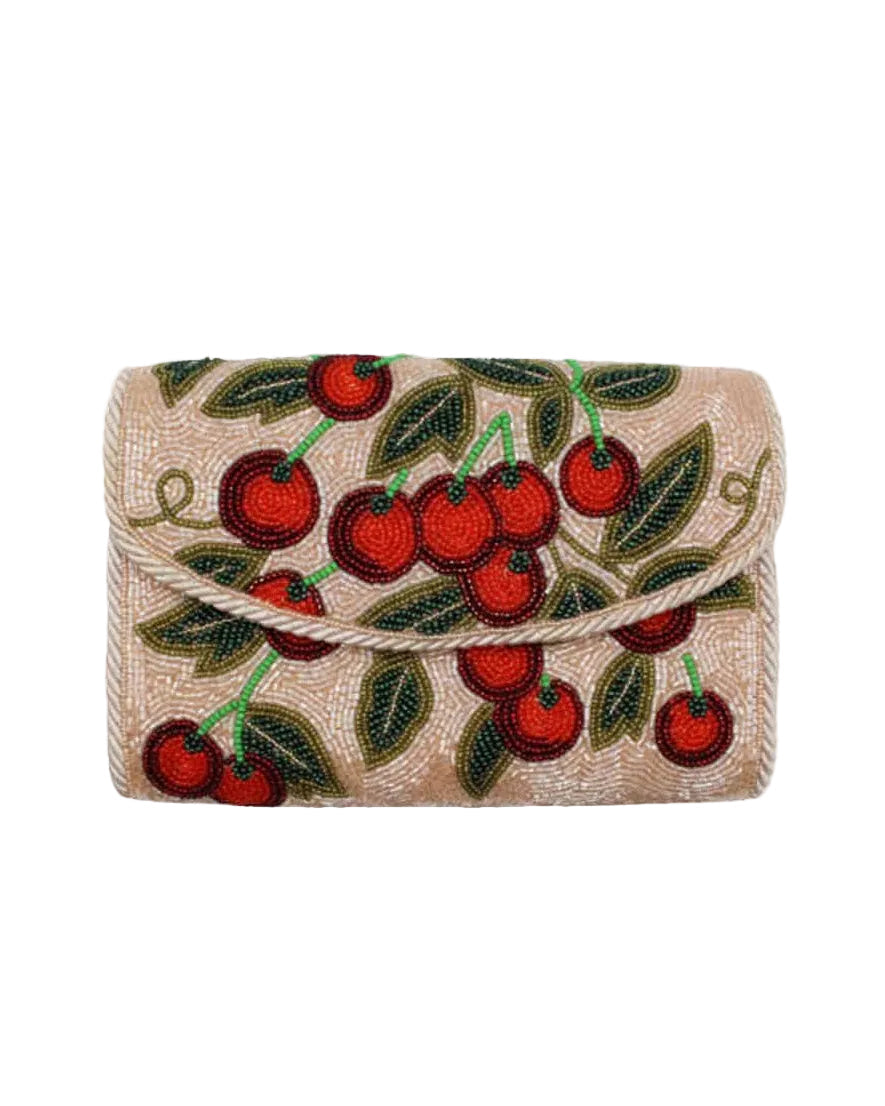 Cherry Bag with Rope Trim