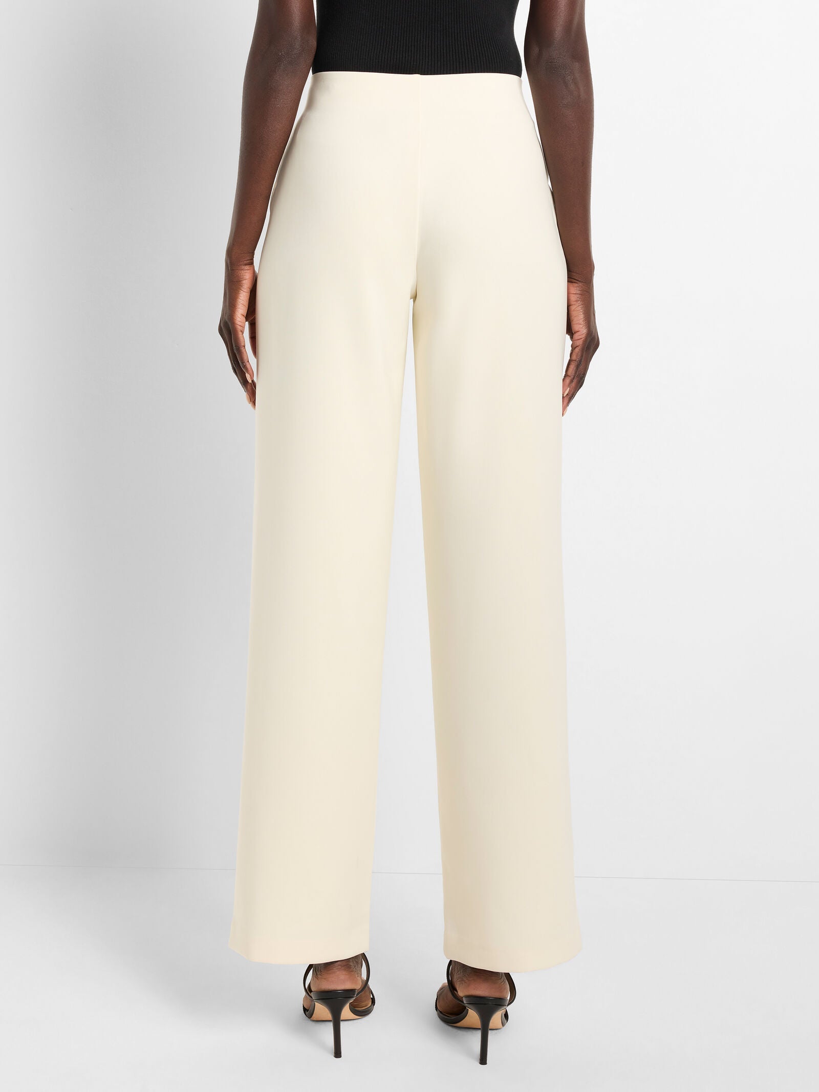 31" Stretch Knit Suiting Lenox Wide-Leg Pant