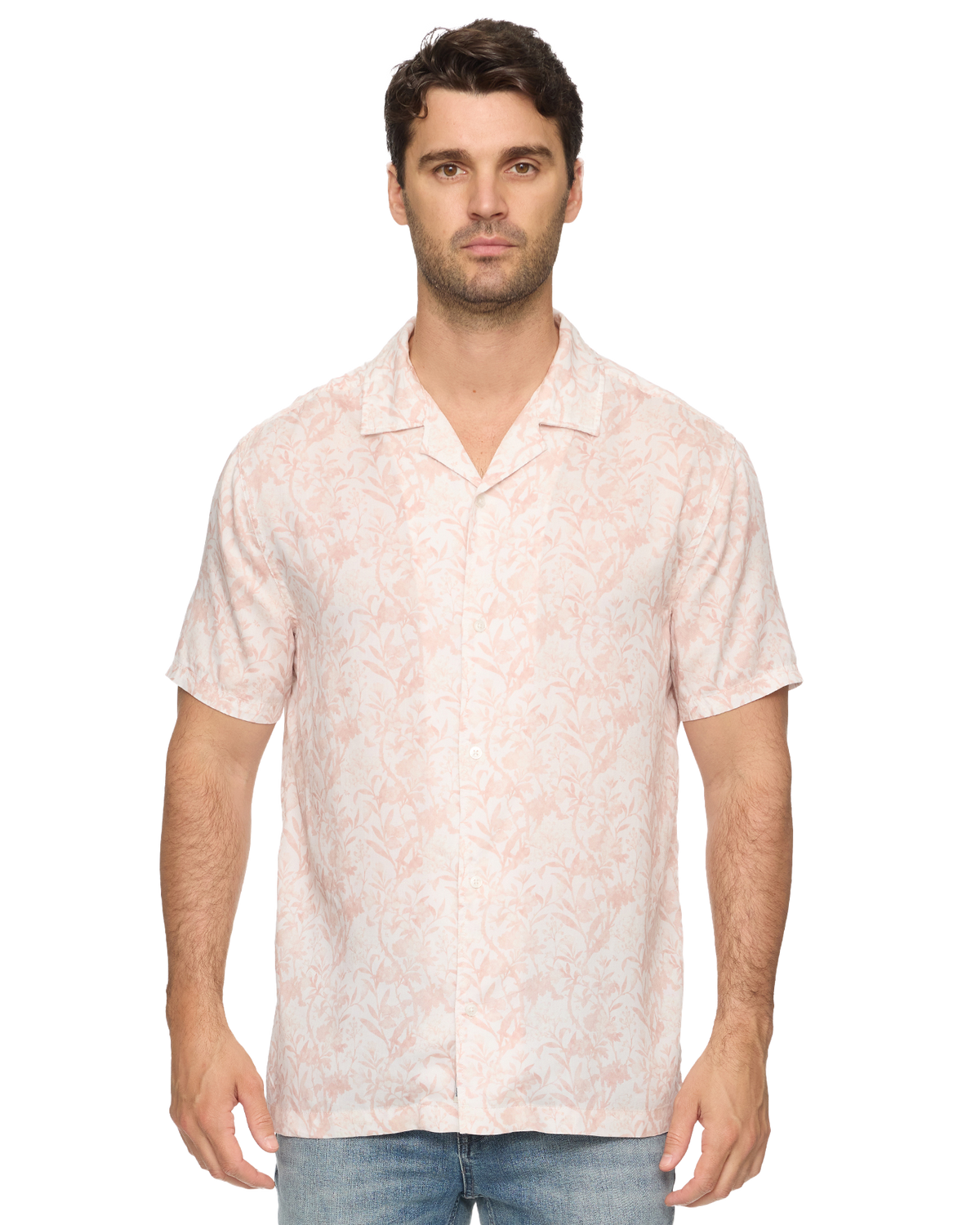 Edenton SS Vintage Wash Printed Shirt