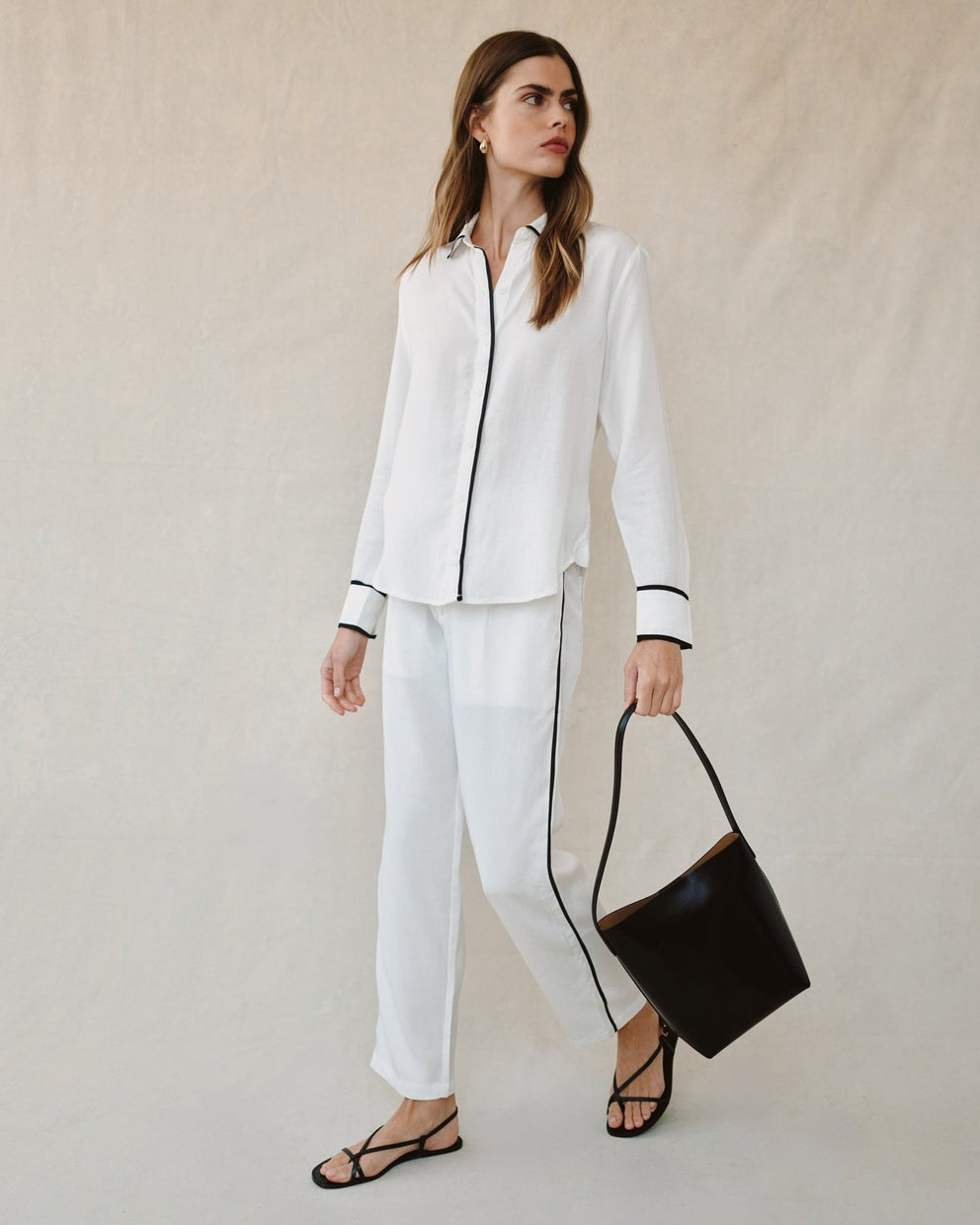 Contrast Trim Shirt