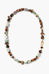 Brn Mop/Chrysoprase/Abilone Nck